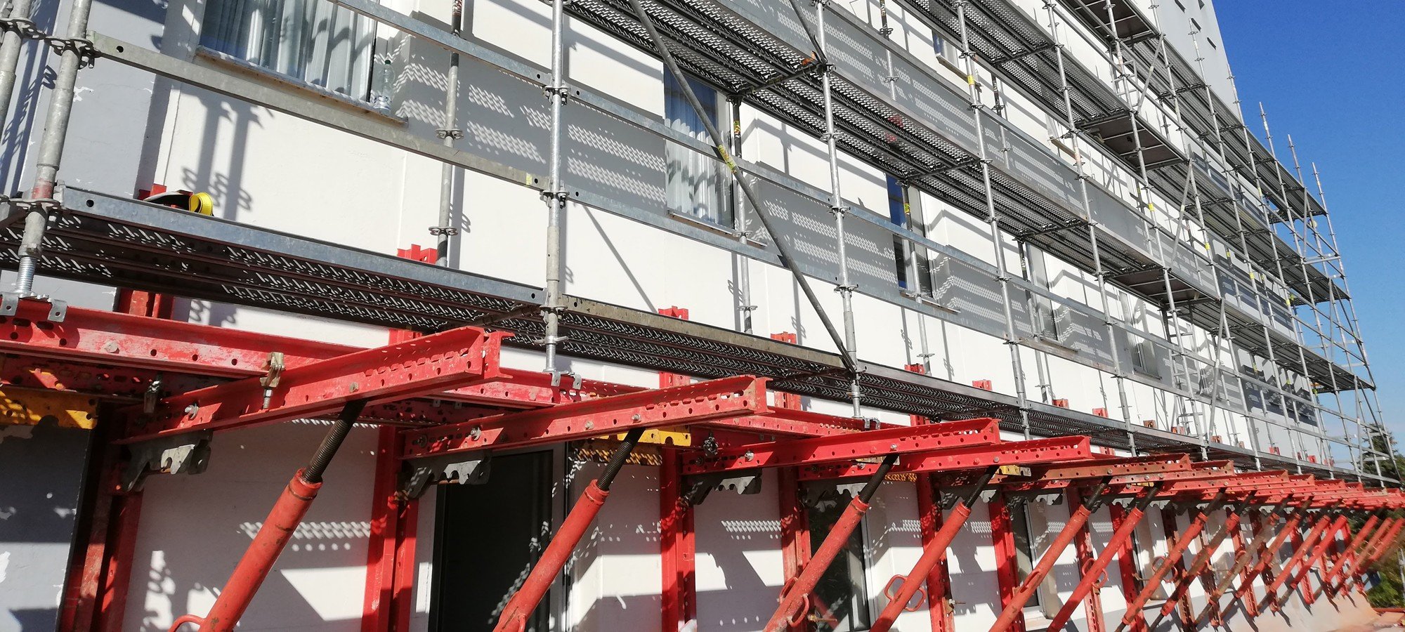 Merseburg - rusztowanie na konsolach 30 m